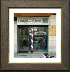 Cuadro decoraci�n de la peluquer�a